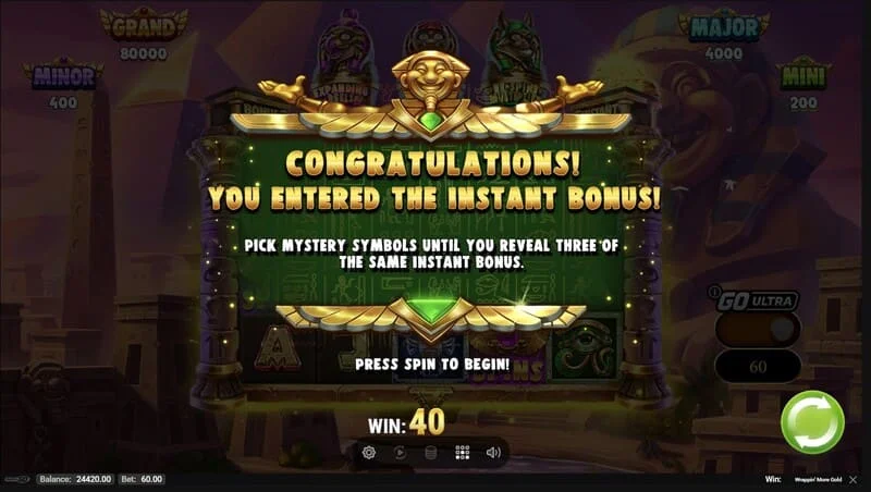 Wrappin' More Gold - pagsisimula ng in-built round